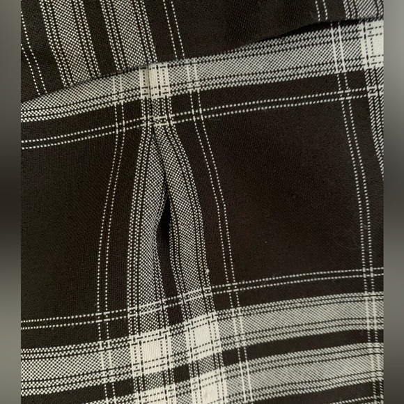 Black and white plaid dress handmade - Picture 6 of 10